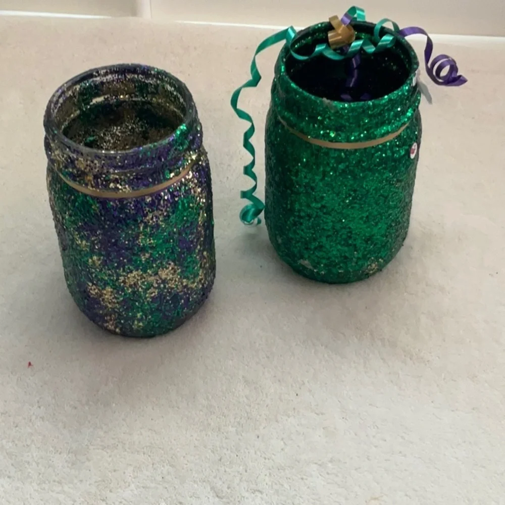 Hand Painted Jars